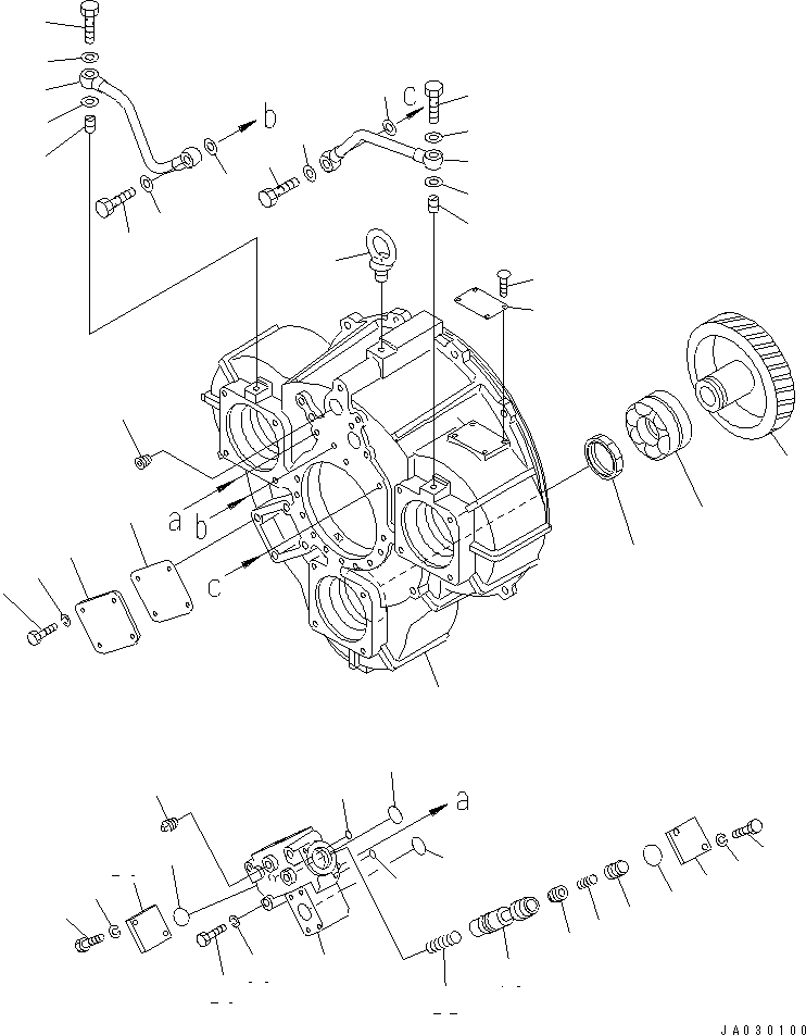 Гидротрансформатор в сборе 711-17-00210 KOMATSU