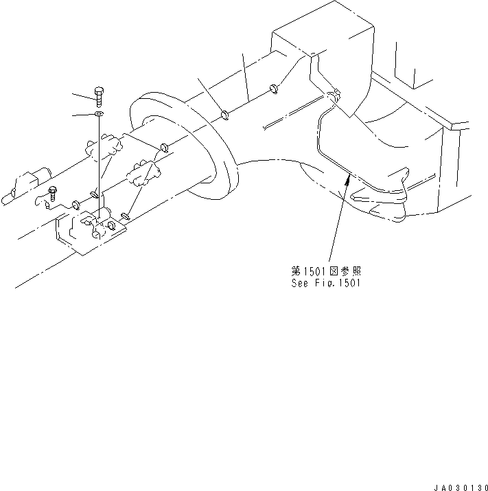 CABLE (OP) 232-06-54180 KOMATSU