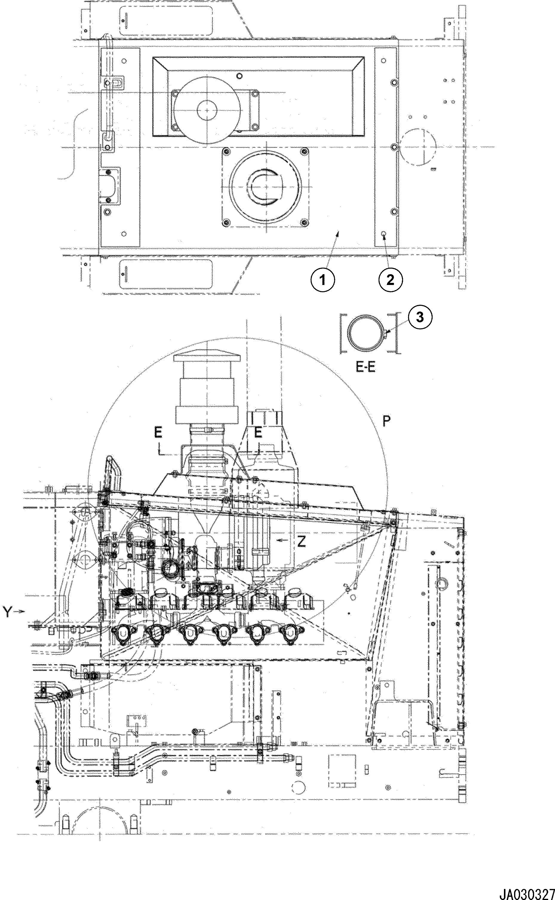 Капот 23B-54-22412 KOMATSU