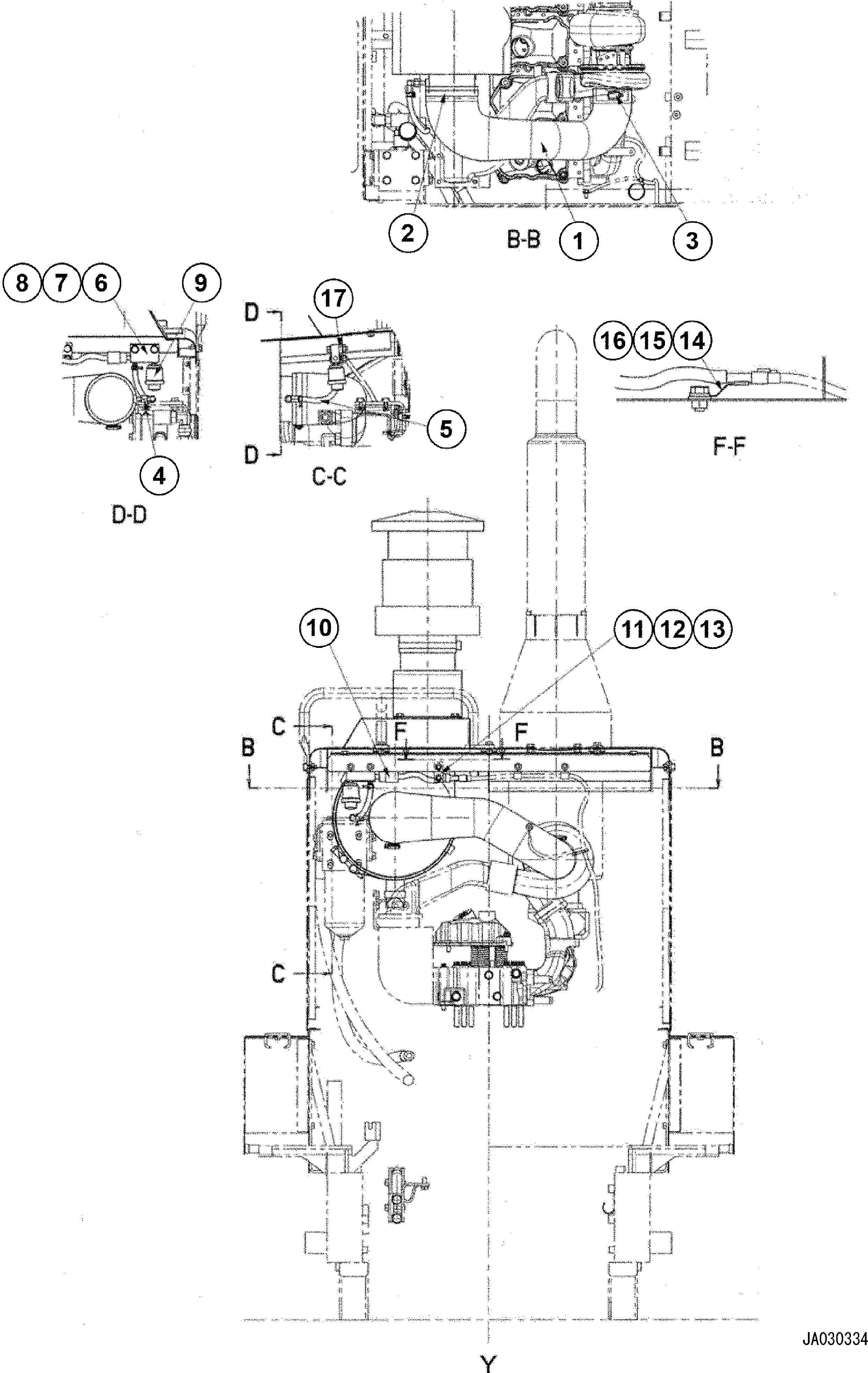 Шланг 23B-02-22111 KOMATSU