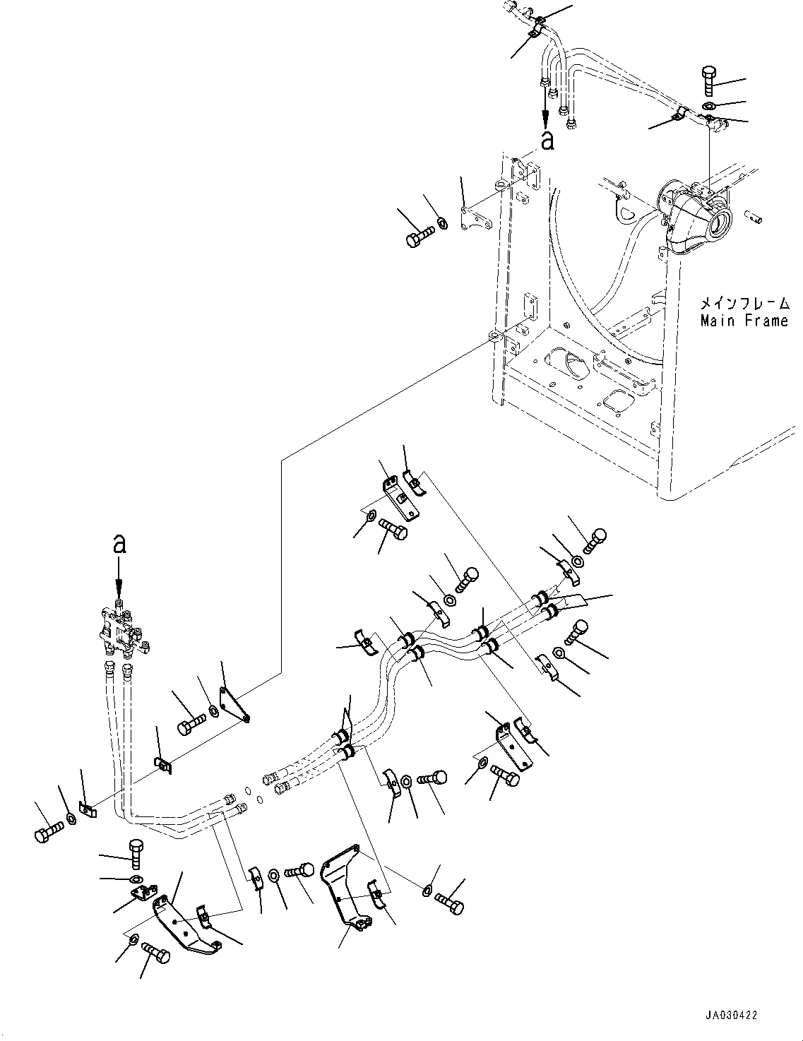 Plate(Lift Cylinder Piping,Quick Drop Valve Related Parts) (14X-62-78220) KOMATSU