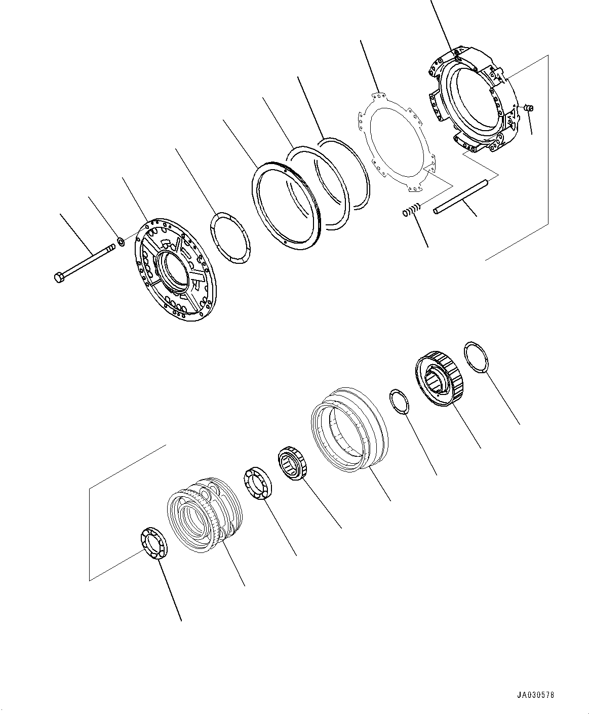Plate(Power Train,2nd and 3rd Housing) (195-15-42780) KOMATSU