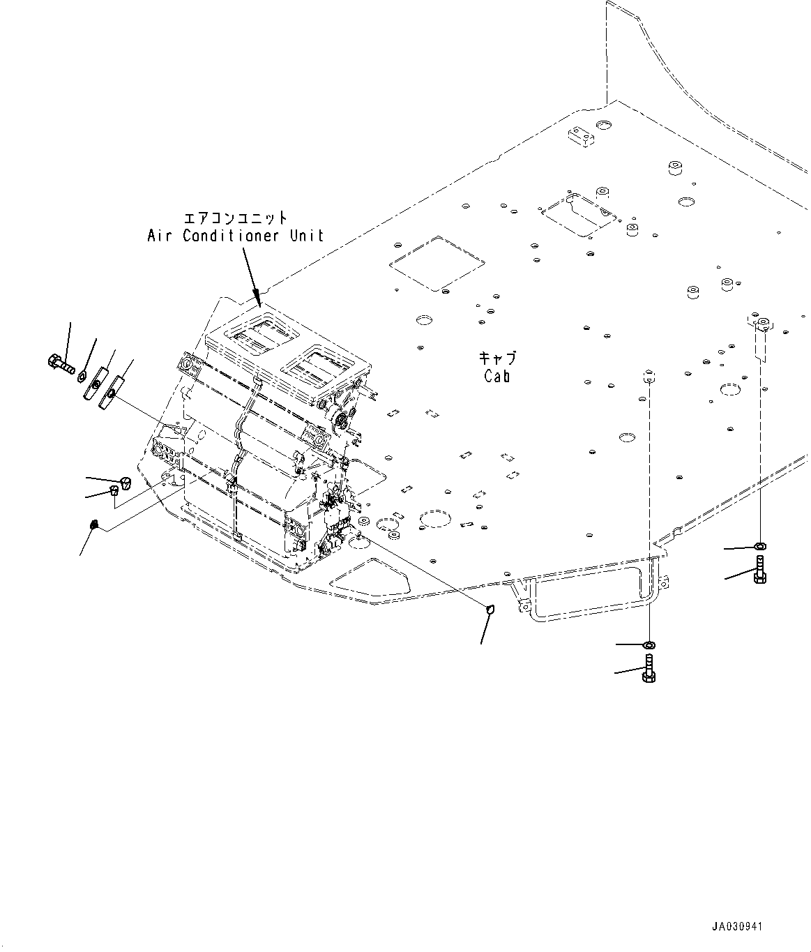 Hose(ROPS Cab and Floor Frame Group,Floor, Heater Piping) (418-07-45120) KOMATSU