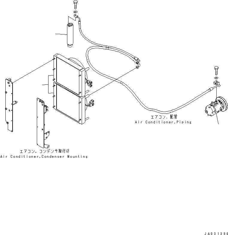CONDENSER ASS'Y,(SEE FIG. K0710-52A2) (415-S62-2321) KOMATSU