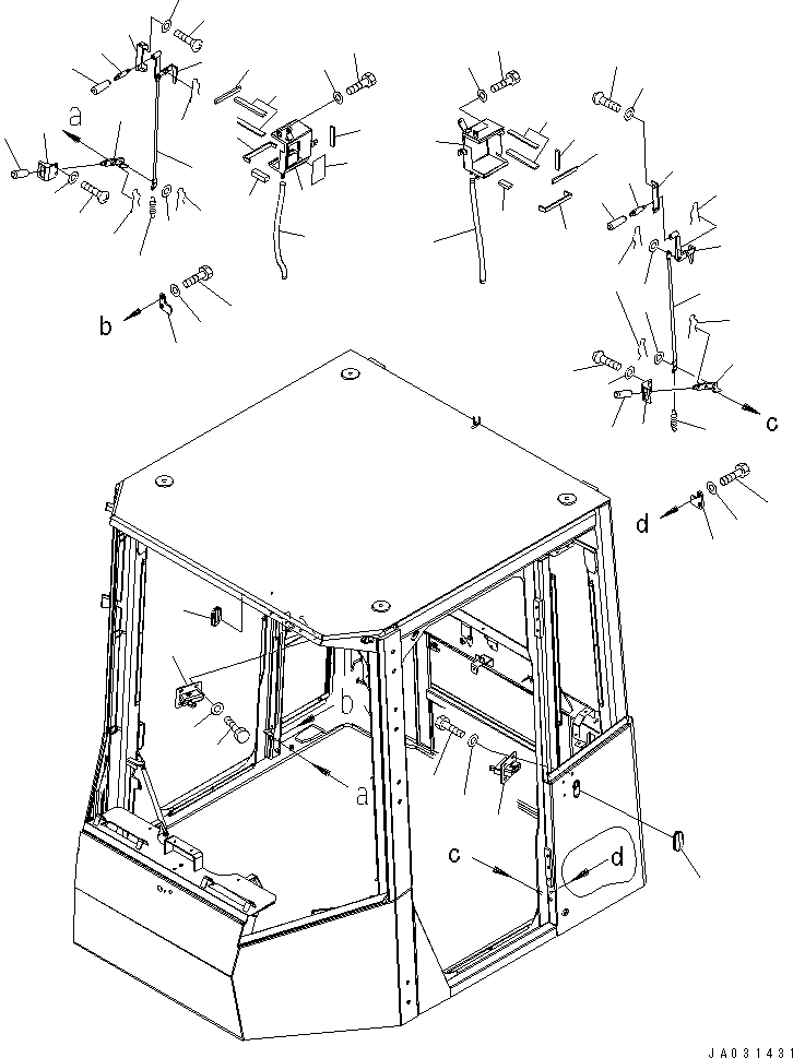 Крышка левая 424-926-3131 KOMATSU