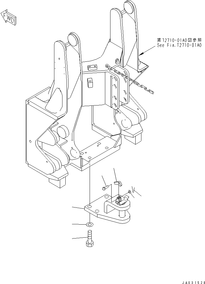 Комплект регулировочных прокладок 11J-Y54-0020 KOMATSU