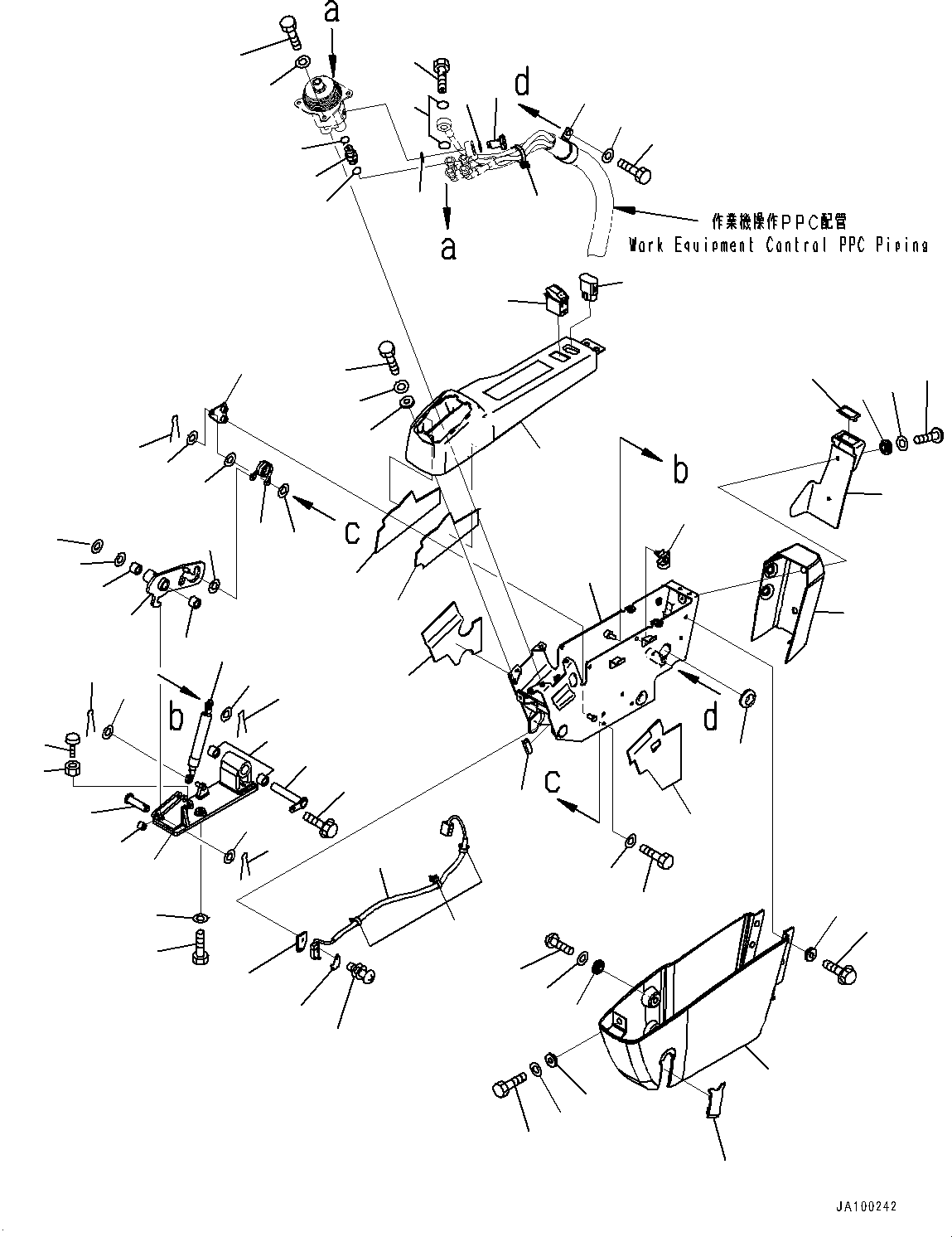 Кронштейн 22P-43-23130 KOMATSU