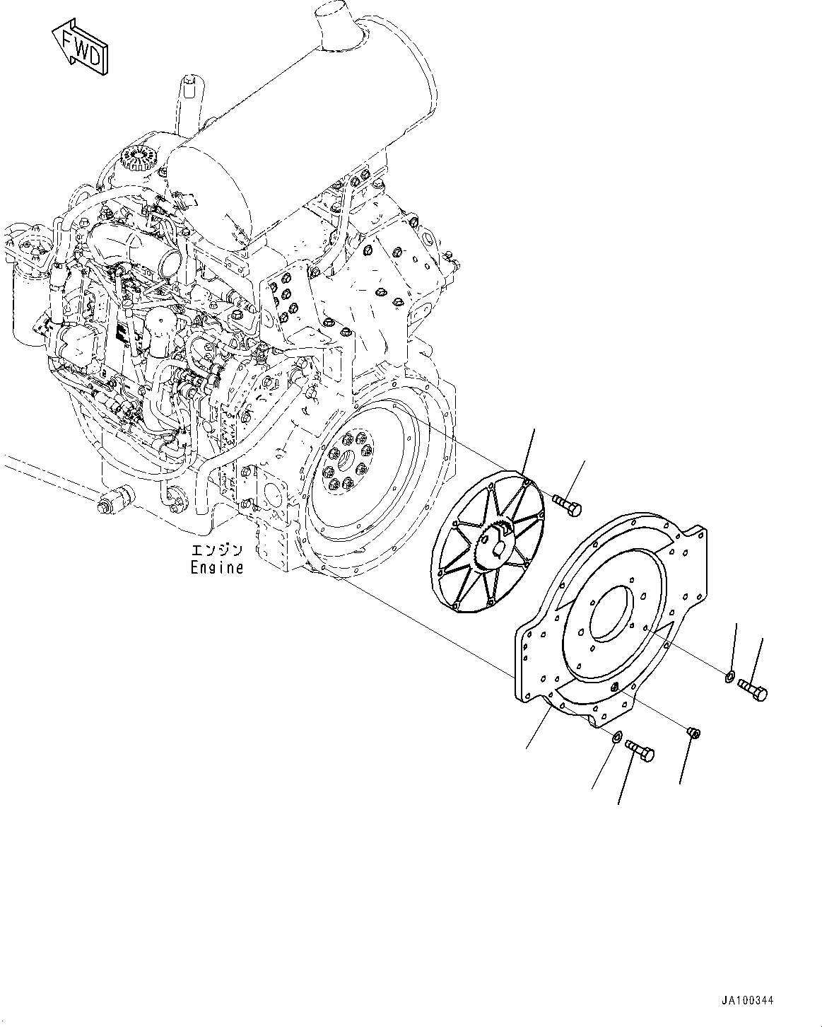 Крышка 11Y-12-31133 KOMATSU