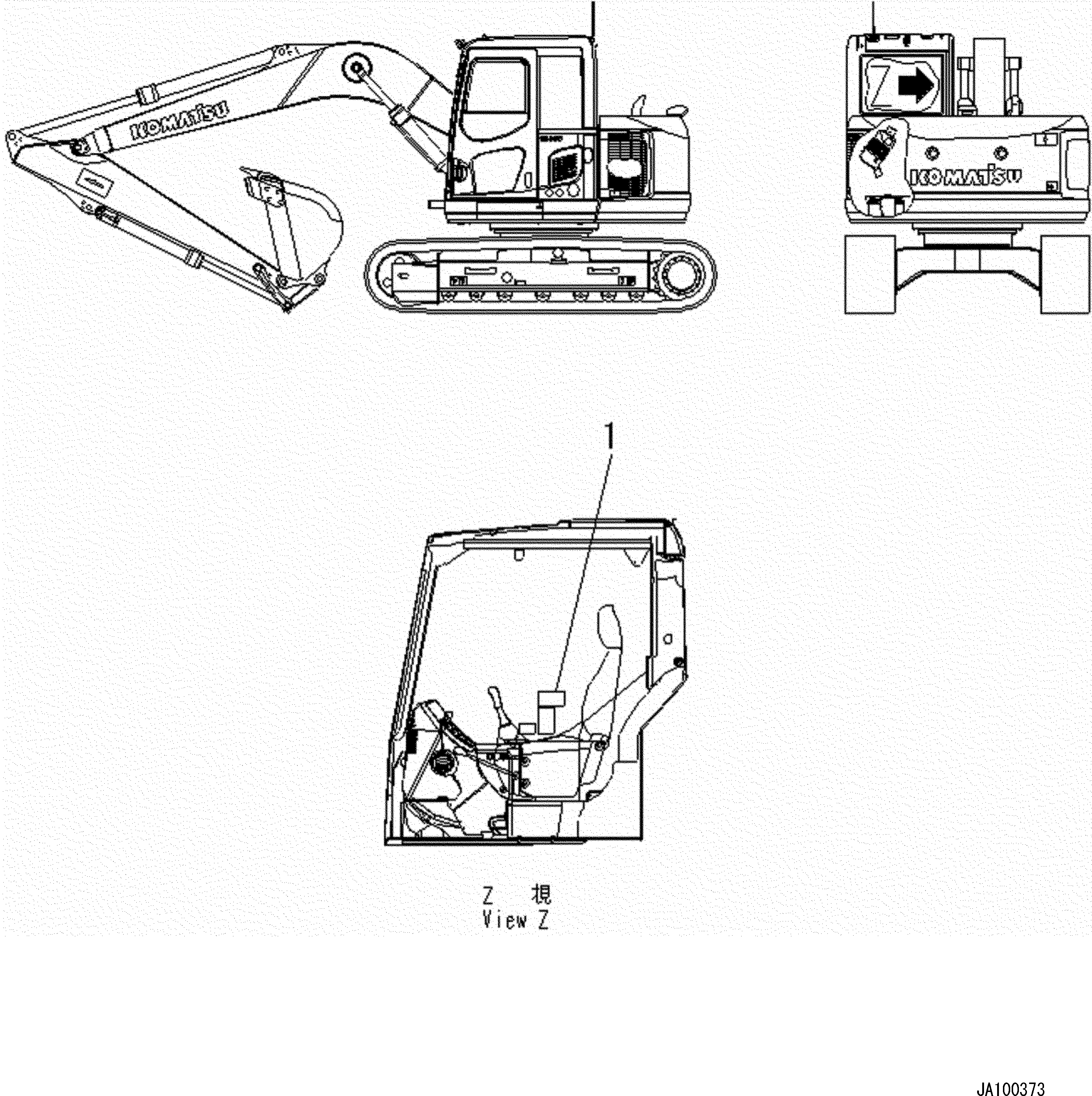 Plate, Proportional Control Lever 22B-958-8230 KOMATSU