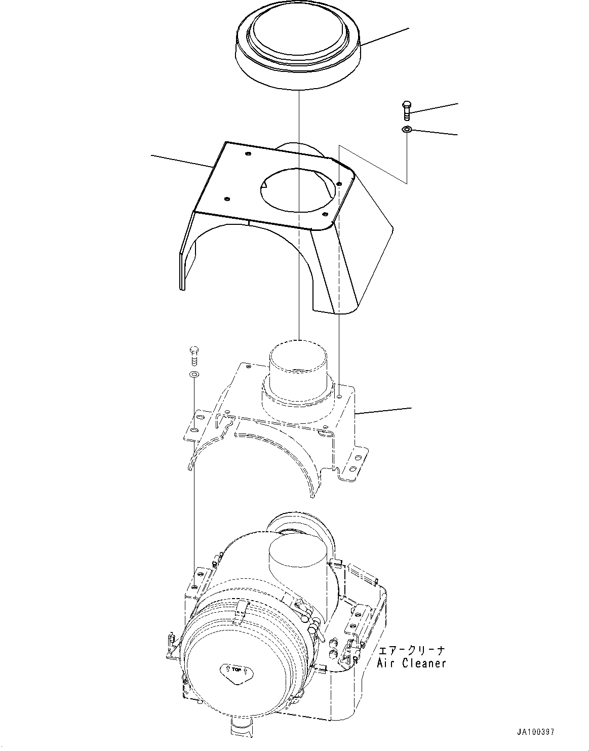 Bracket(Engine Wiring Harness,Air Cleaner Mounting) (421-54-68731) KOMATSU
