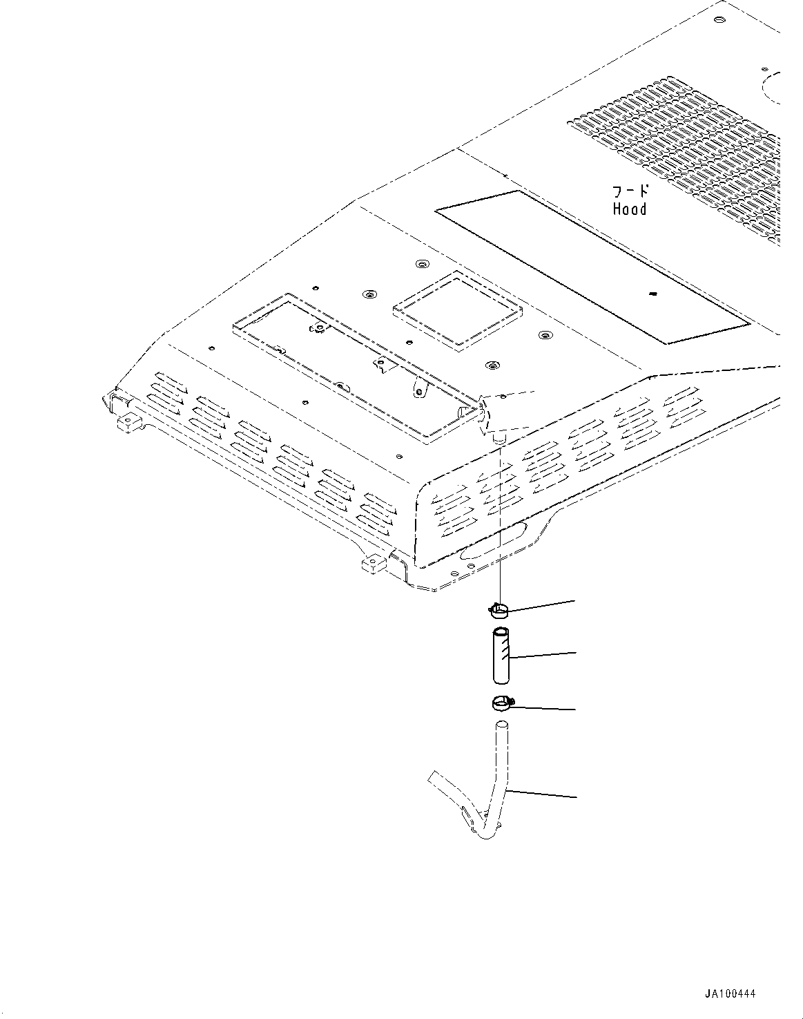 Tube(Exhaust Pipe,Mounting Parts) (421-02-62531) KOMATSU