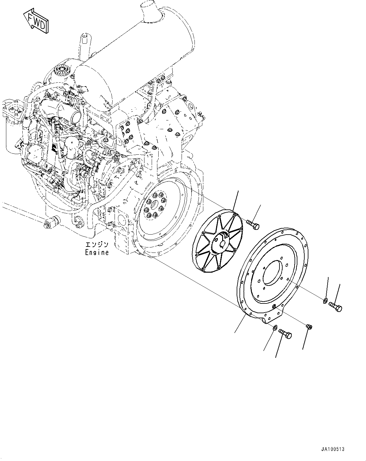 Крышка 11Y-12-31122 KOMATSU