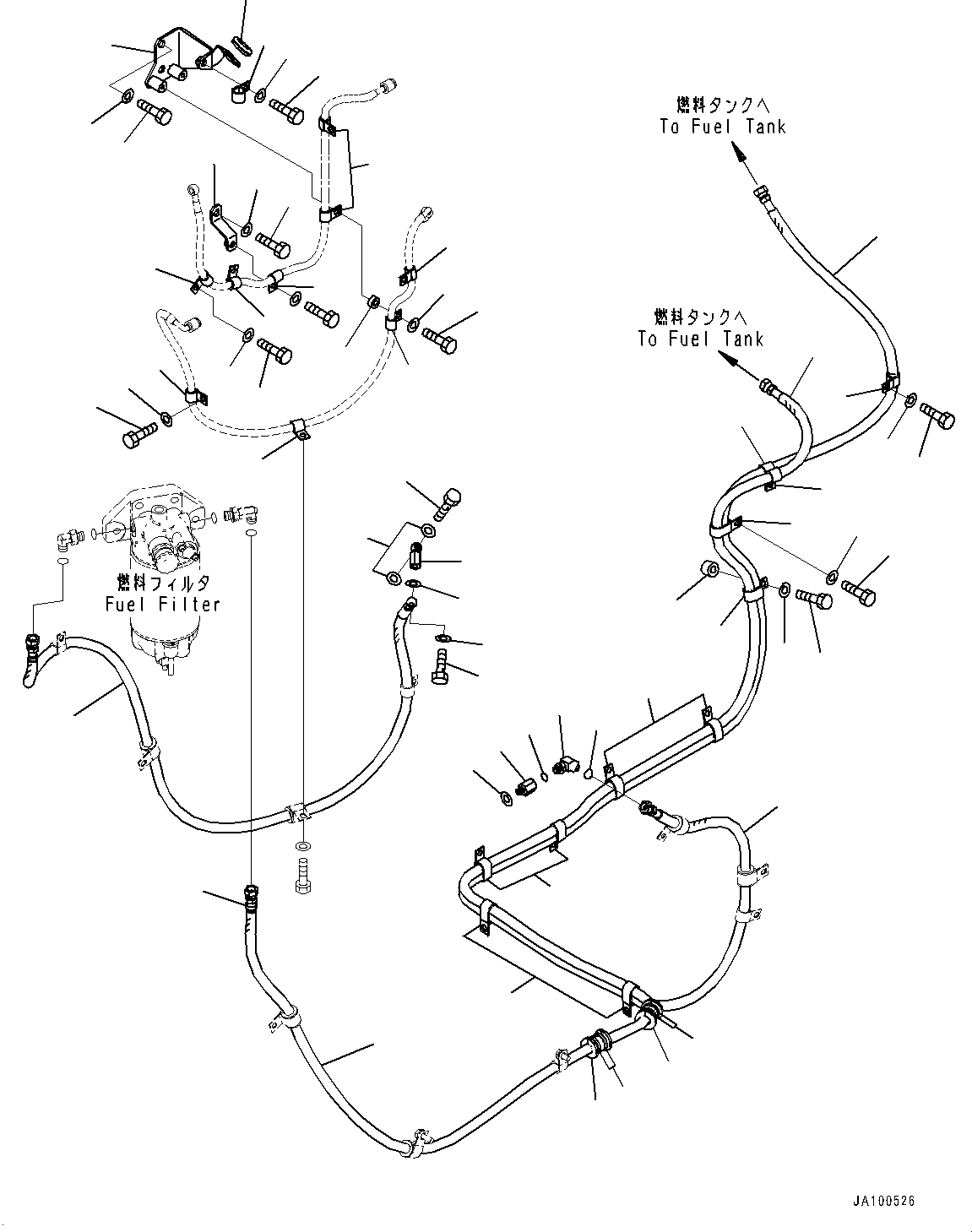Шланг в сборе 11Y-04-32150 KOMATSU