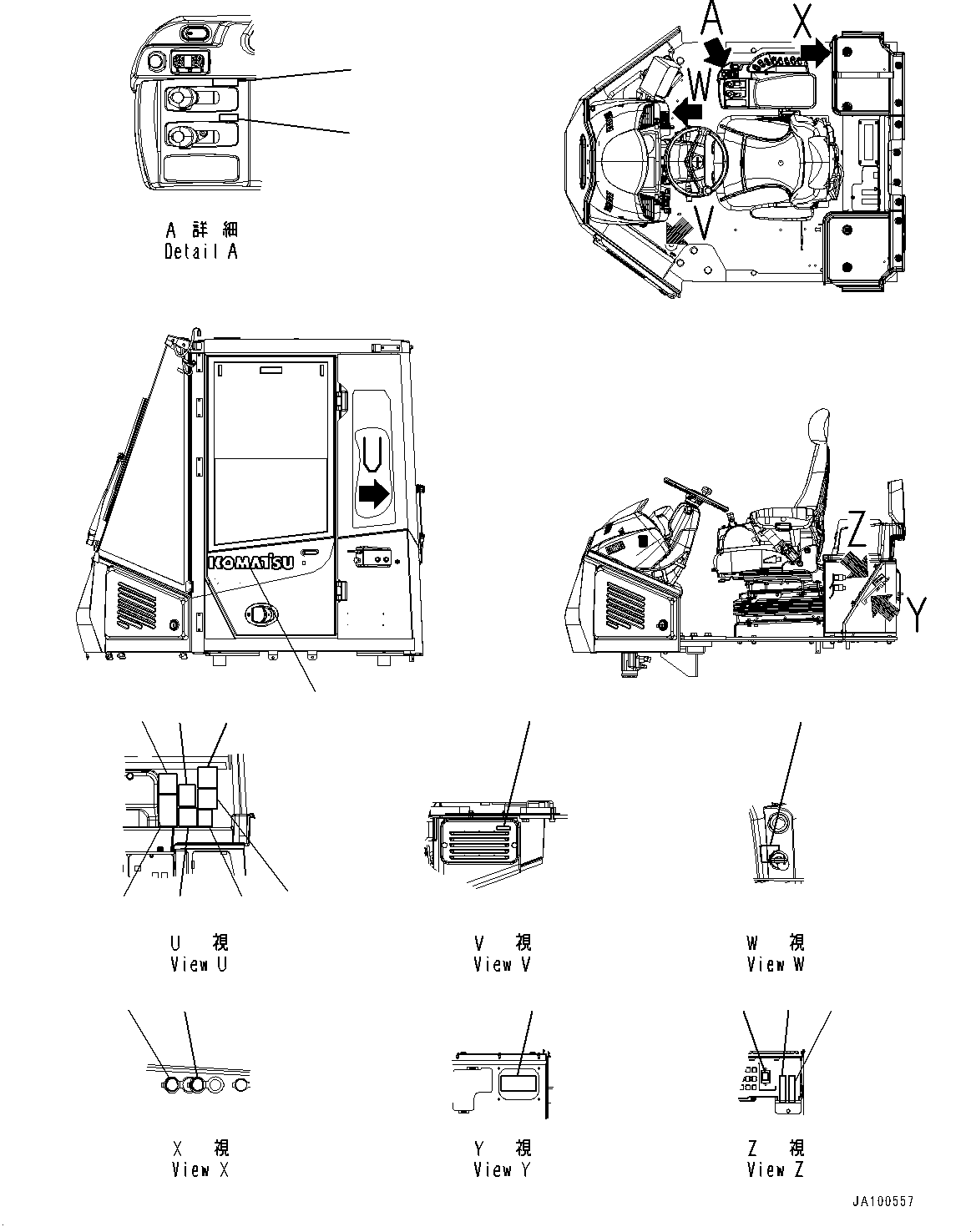 Plate, Warning, Seat Belt Wearing 09848-11000 KOMATSU