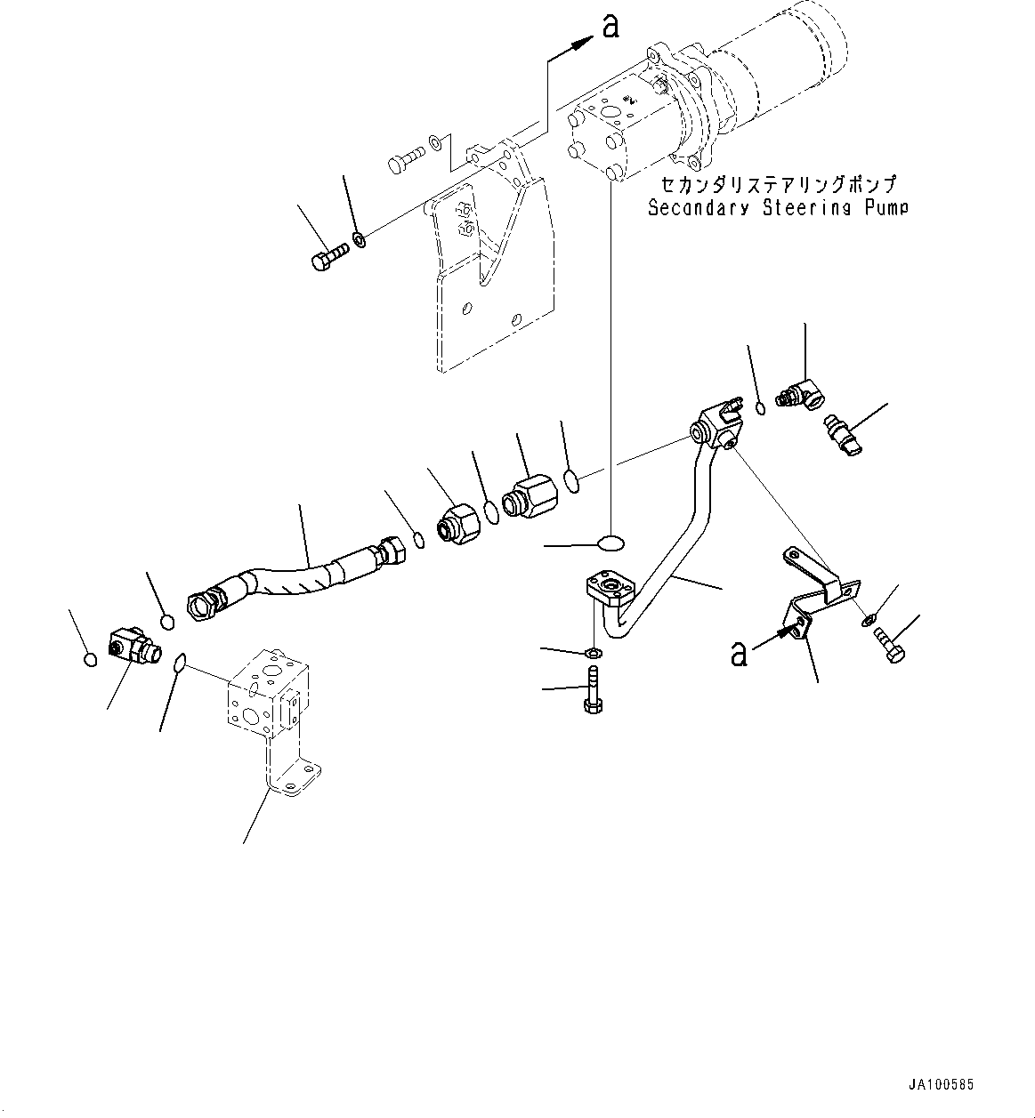 Block(Hydraulic Pump,Steering Piping,With AJSS) (421-62-68290) KOMATSU