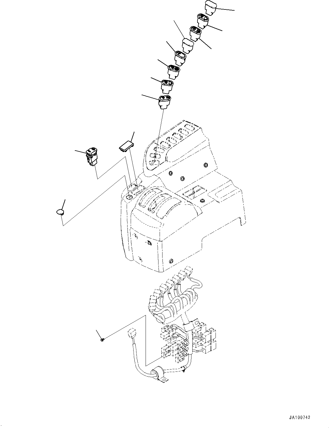 Switch, Power Mode 421-06-68520 KOMATSU
