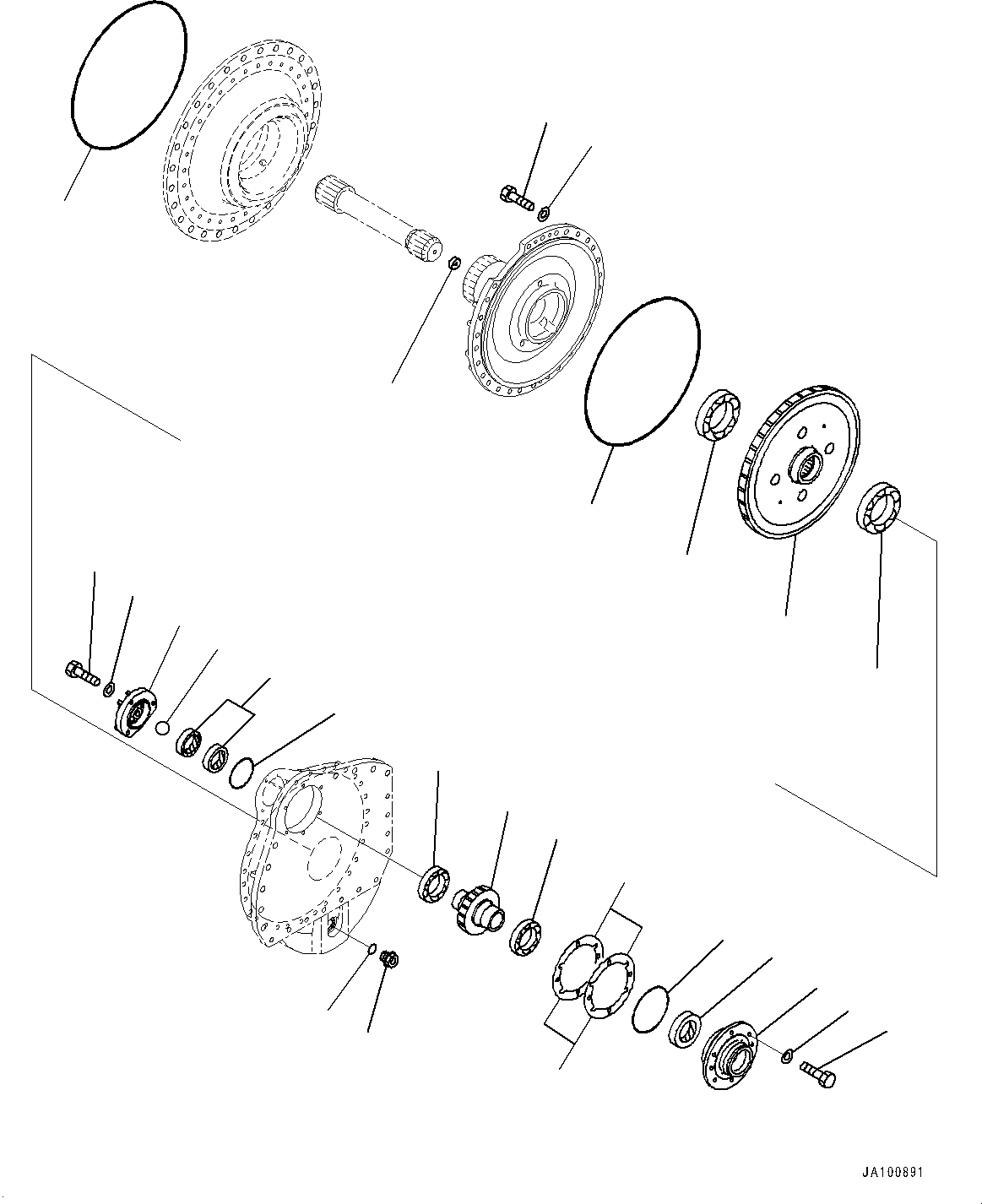 Бортовой редуктор в сборе 14X-27-00740 KOMATSU