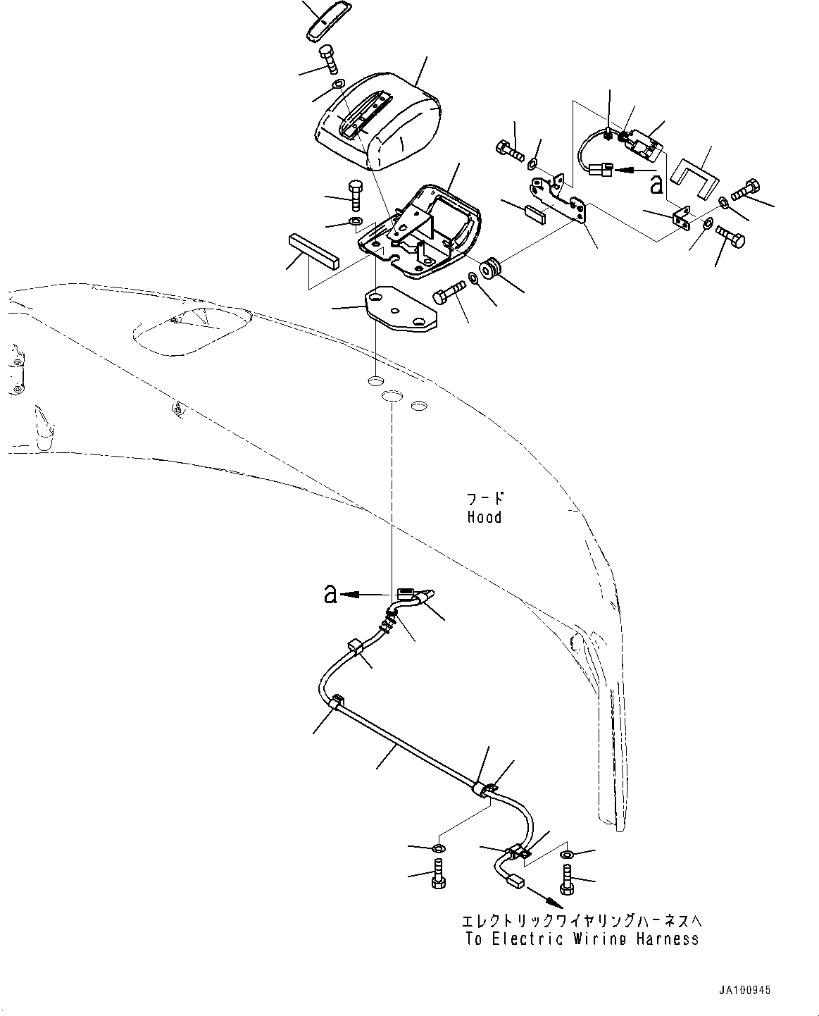Кабель 21W-06-54950 KOMATSU
