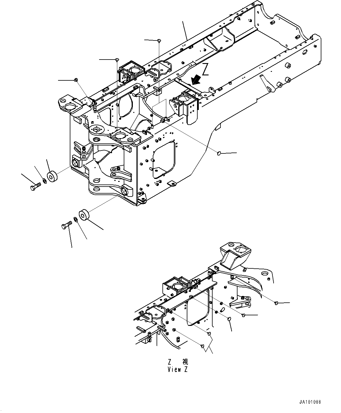 Seat Assembly, Rear Frame 418-S96-6220 KOMATSU