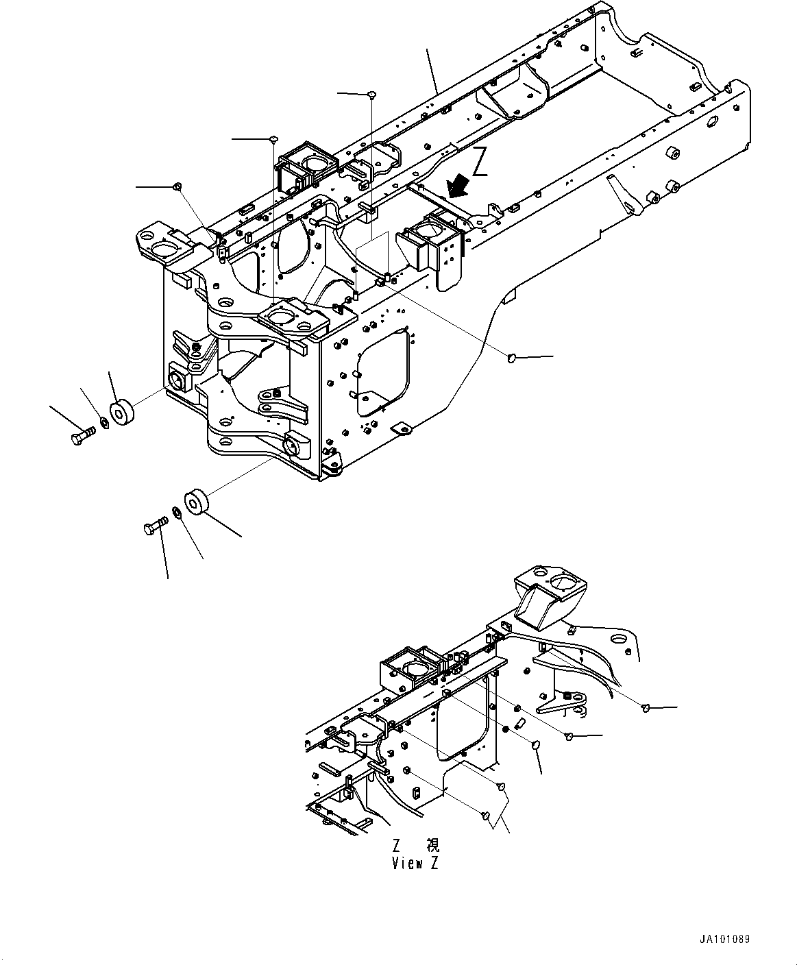 Seat Assembly, Rear Frame 418-T90-6151 KOMATSU