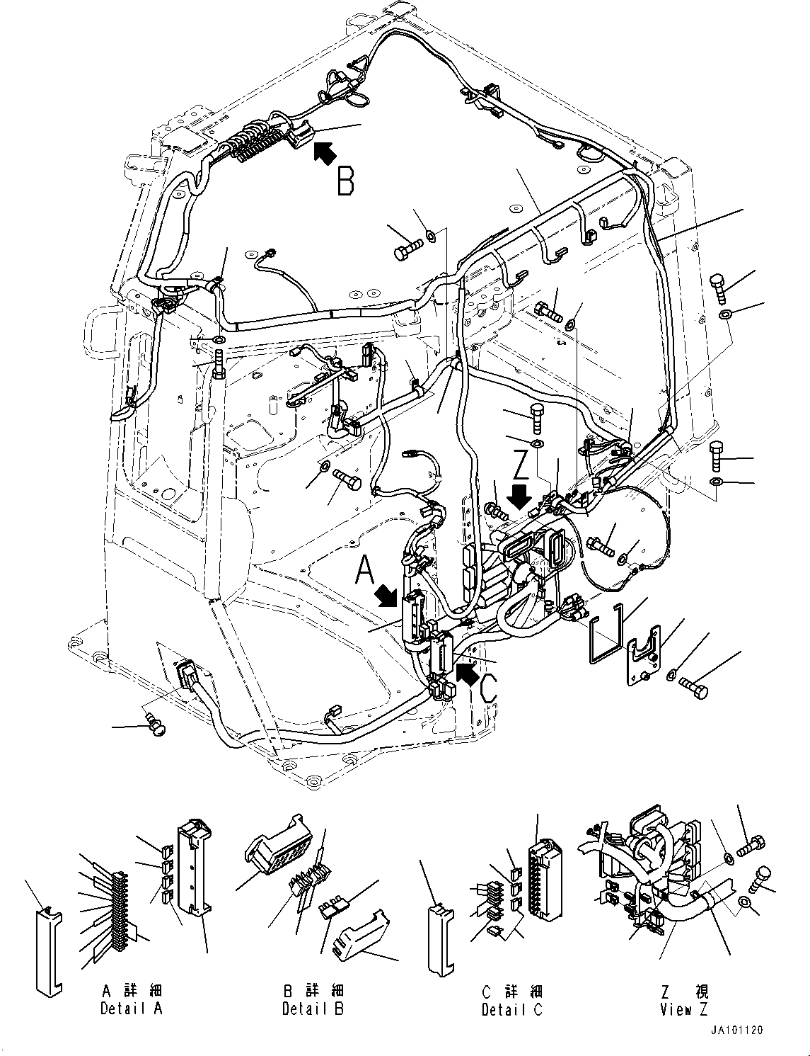 Жгут проводов 14X-06-79131 KOMATSU