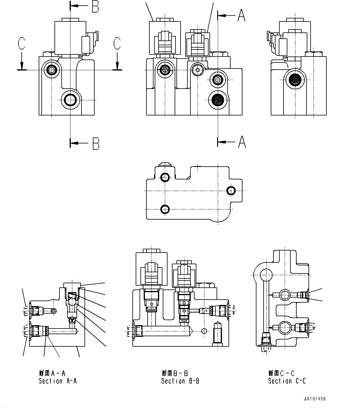Valve, Parking Brake and Bank Control 23H-60-13421 KOMATSU