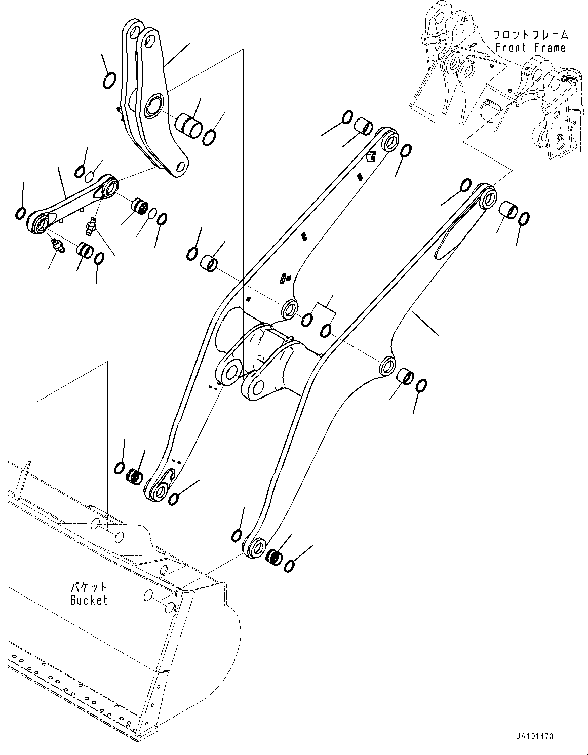 Boom Assembly 423-S95-9702 KOMATSU