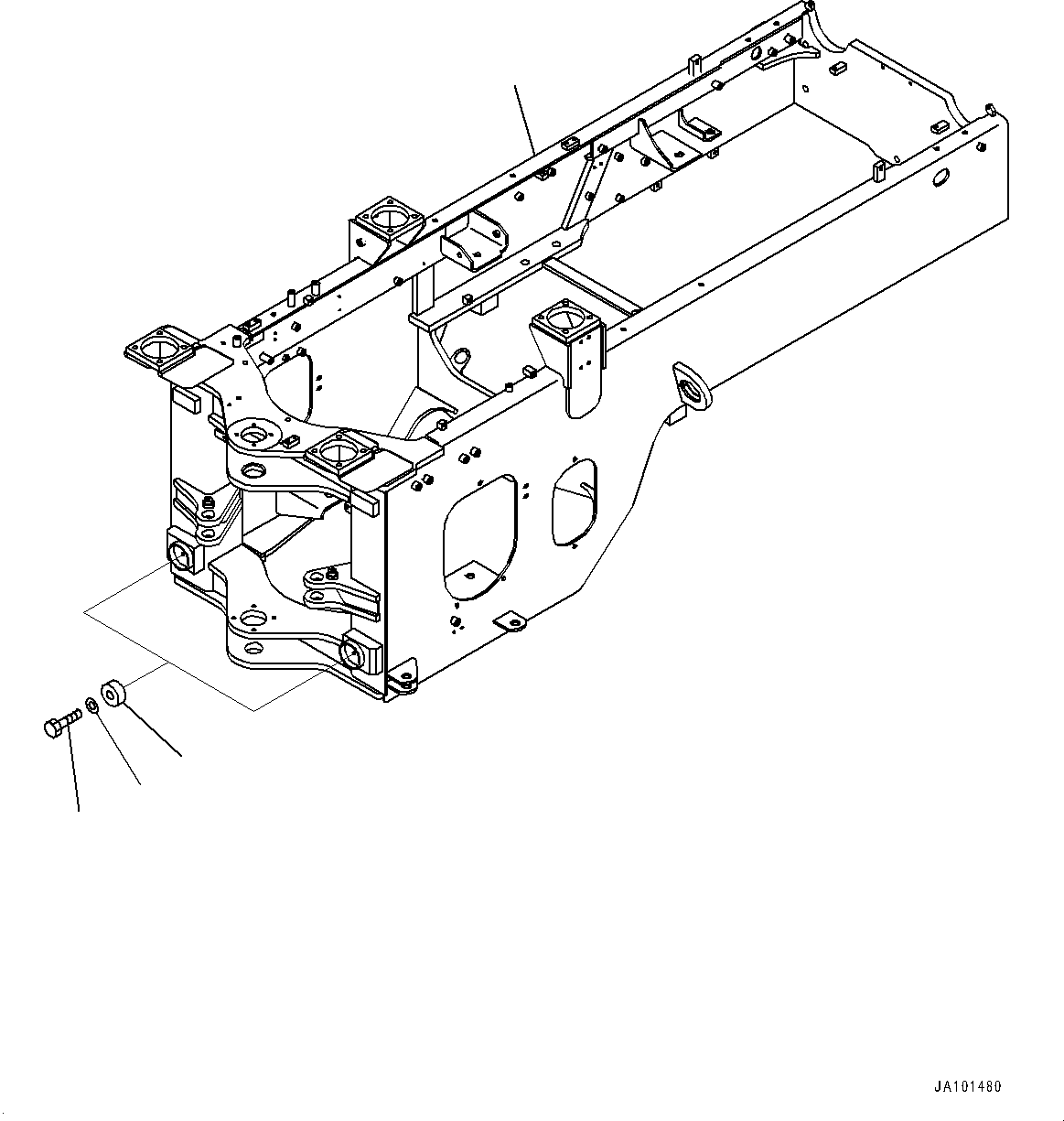 Рама 418-Z13-4224 KOMATSU