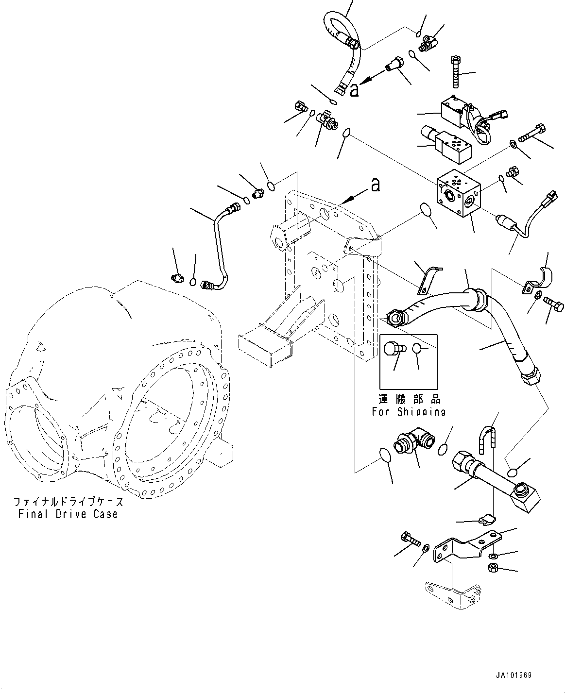 Final Drive Assembly, Differential Lock Type 23B-22-72007 KOMATSU