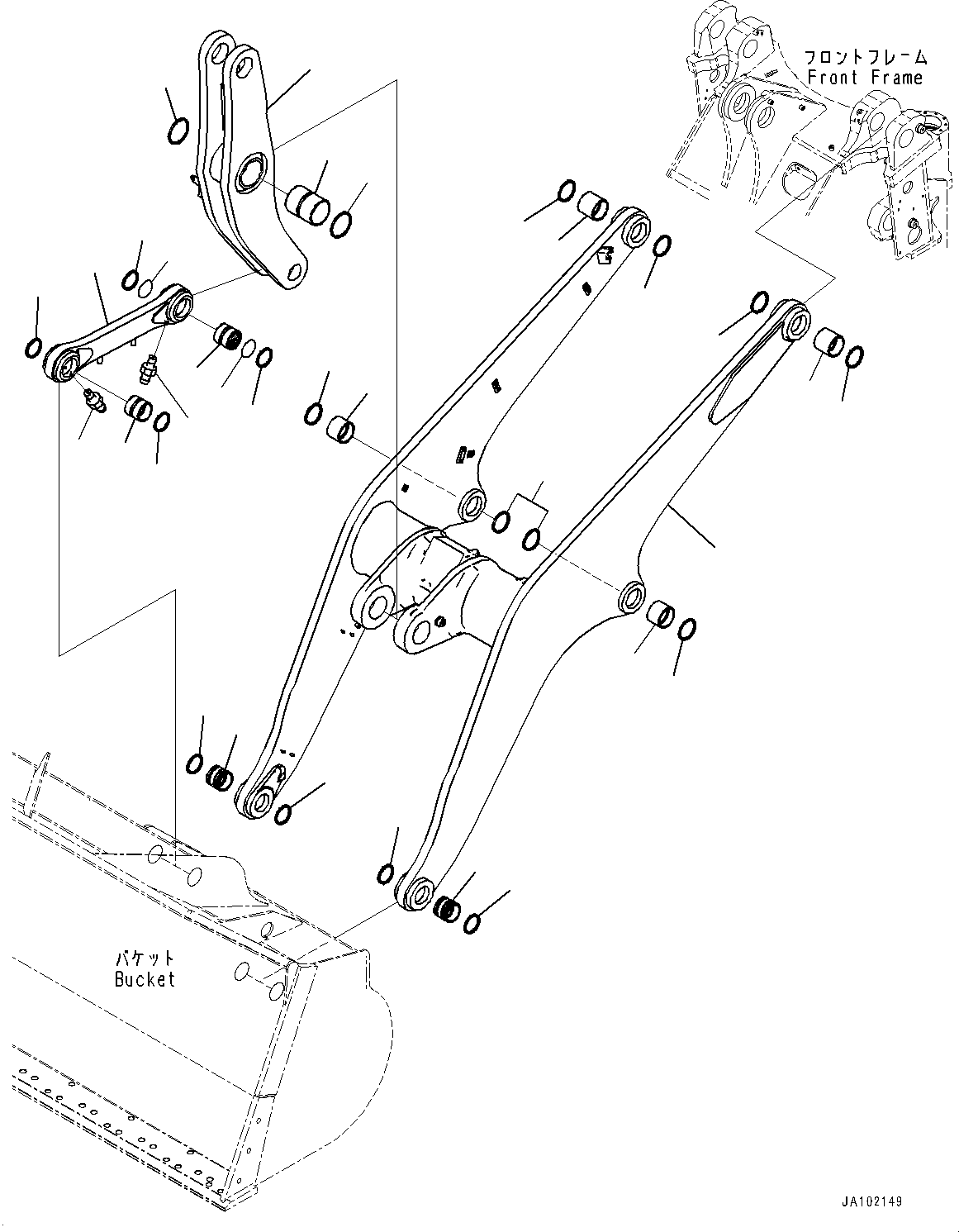 Boom Assembly 423-S95-8602 KOMATSU