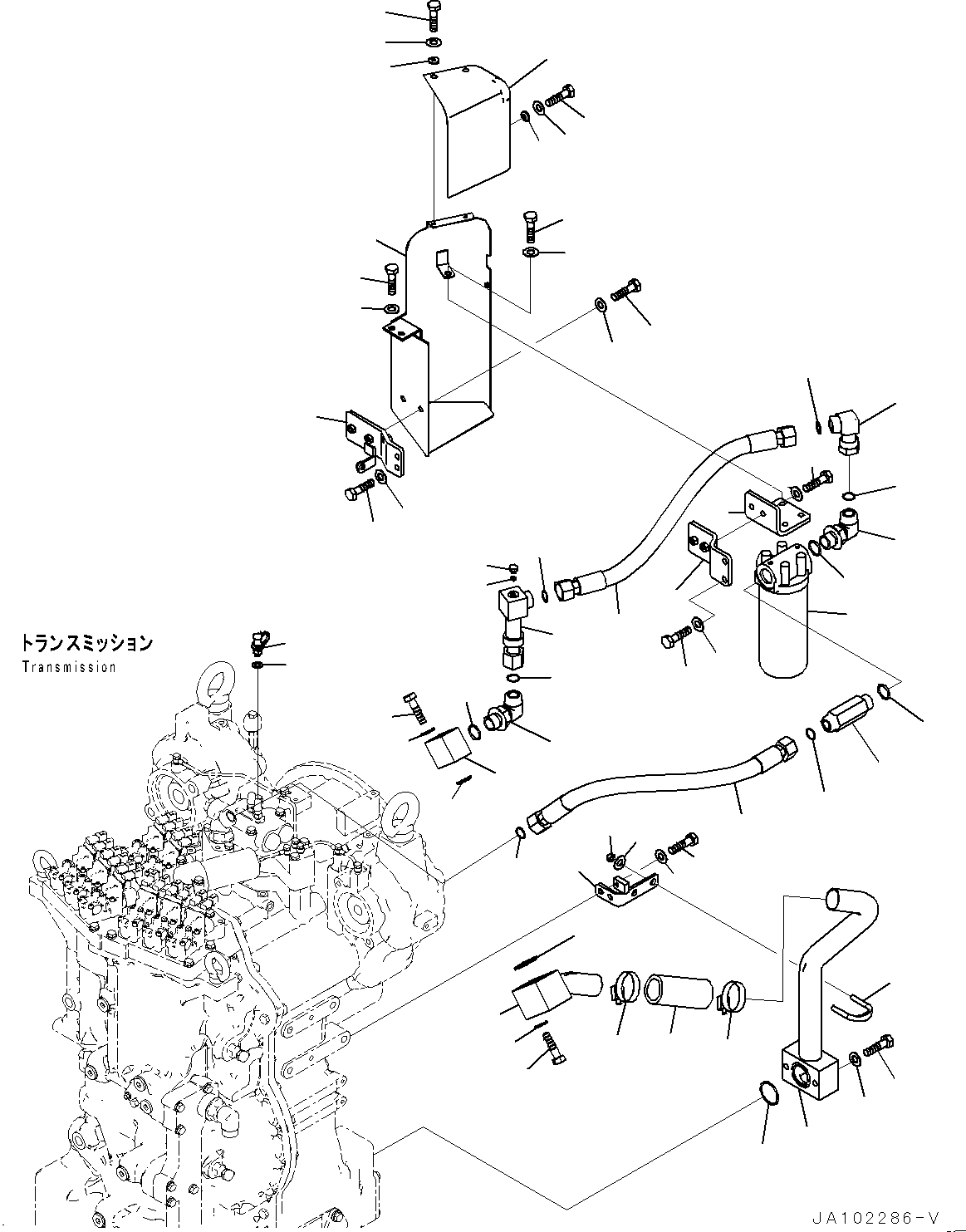 Трубка 23B-16-71830 KOMATSU