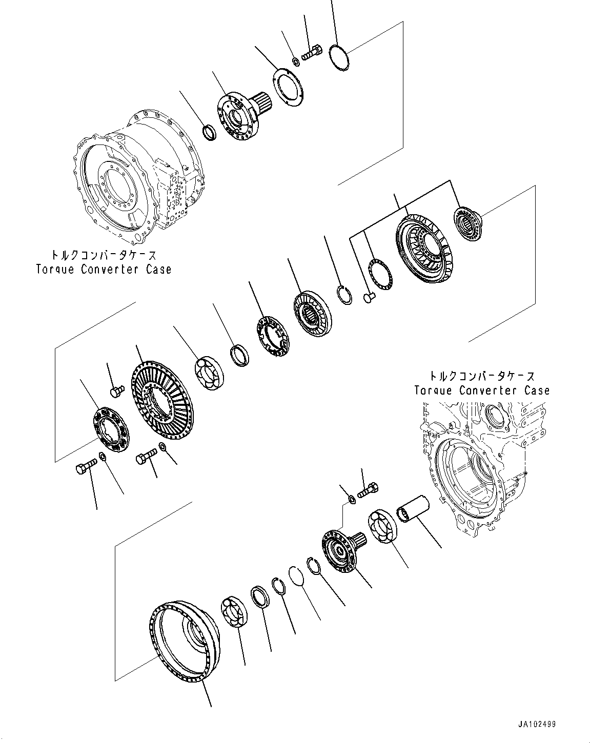 Torque Converter and Transmission Assembly 427-13-30000 KOMATSU