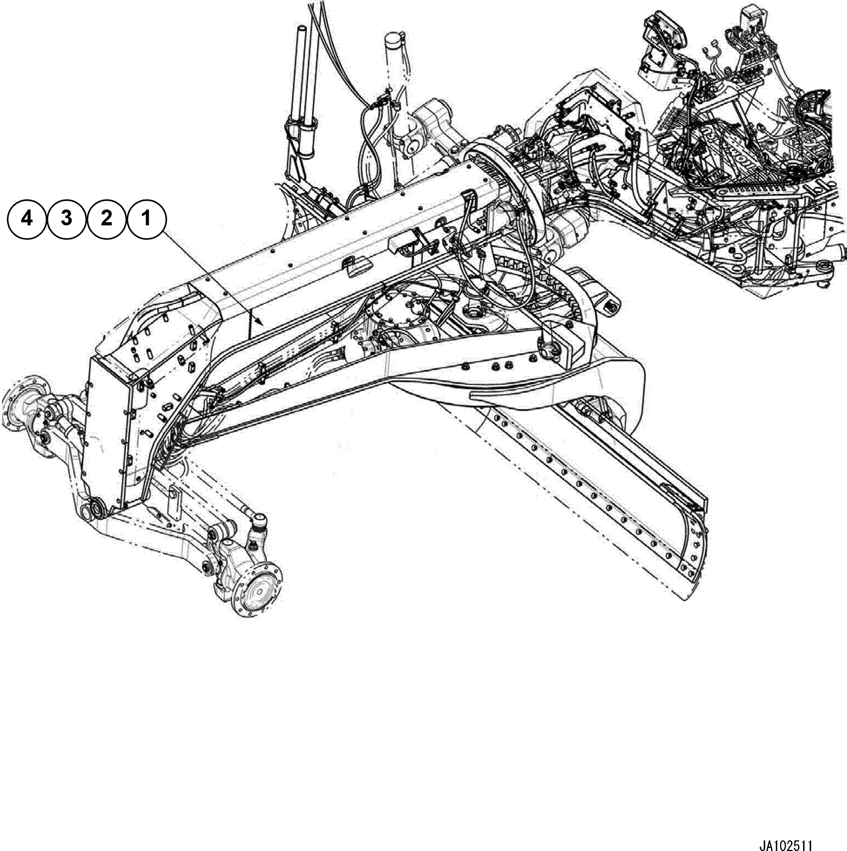 Рама 234-46-81411 KOMATSU