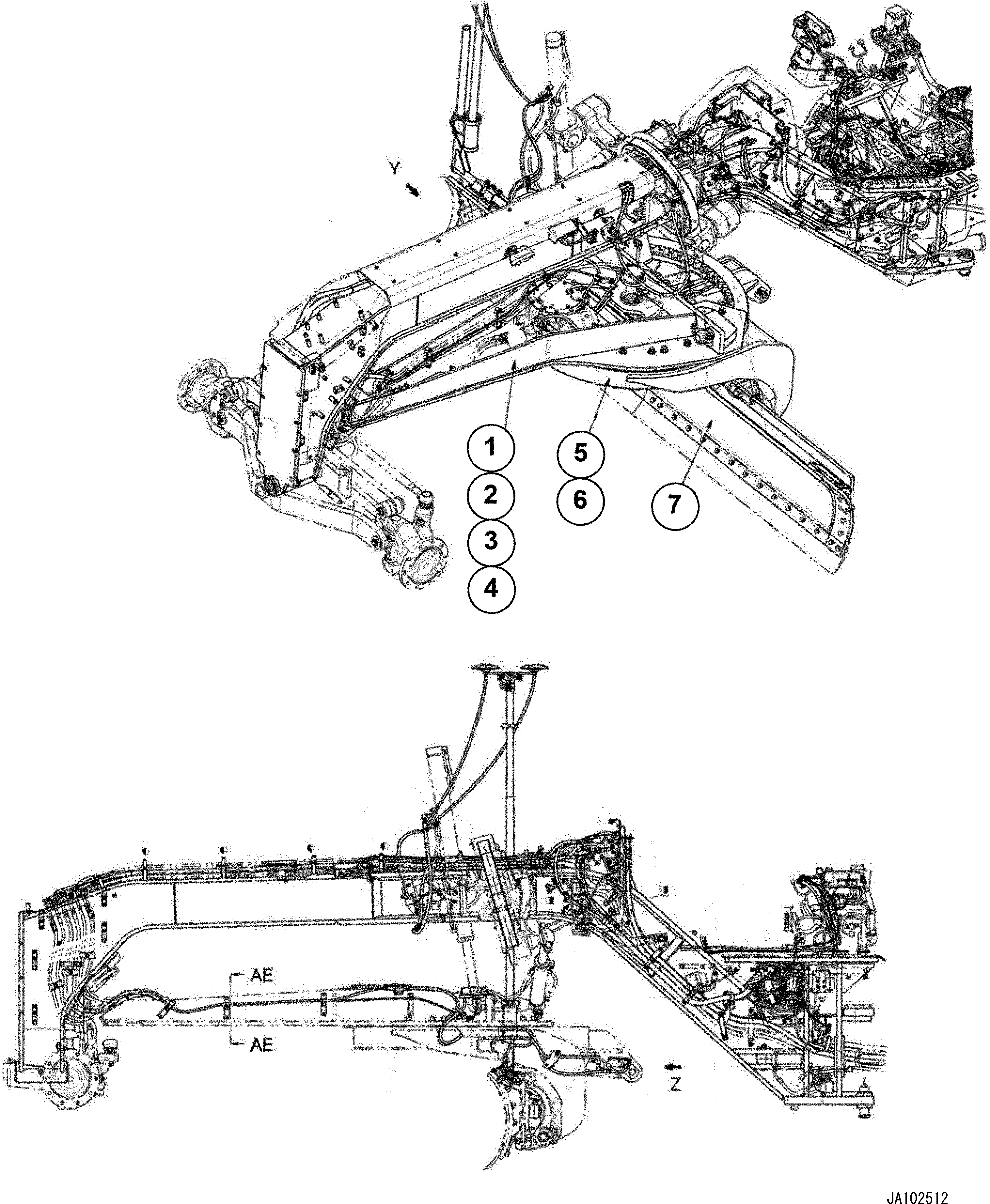 Drawbar 234-70-82811 KOMATSU