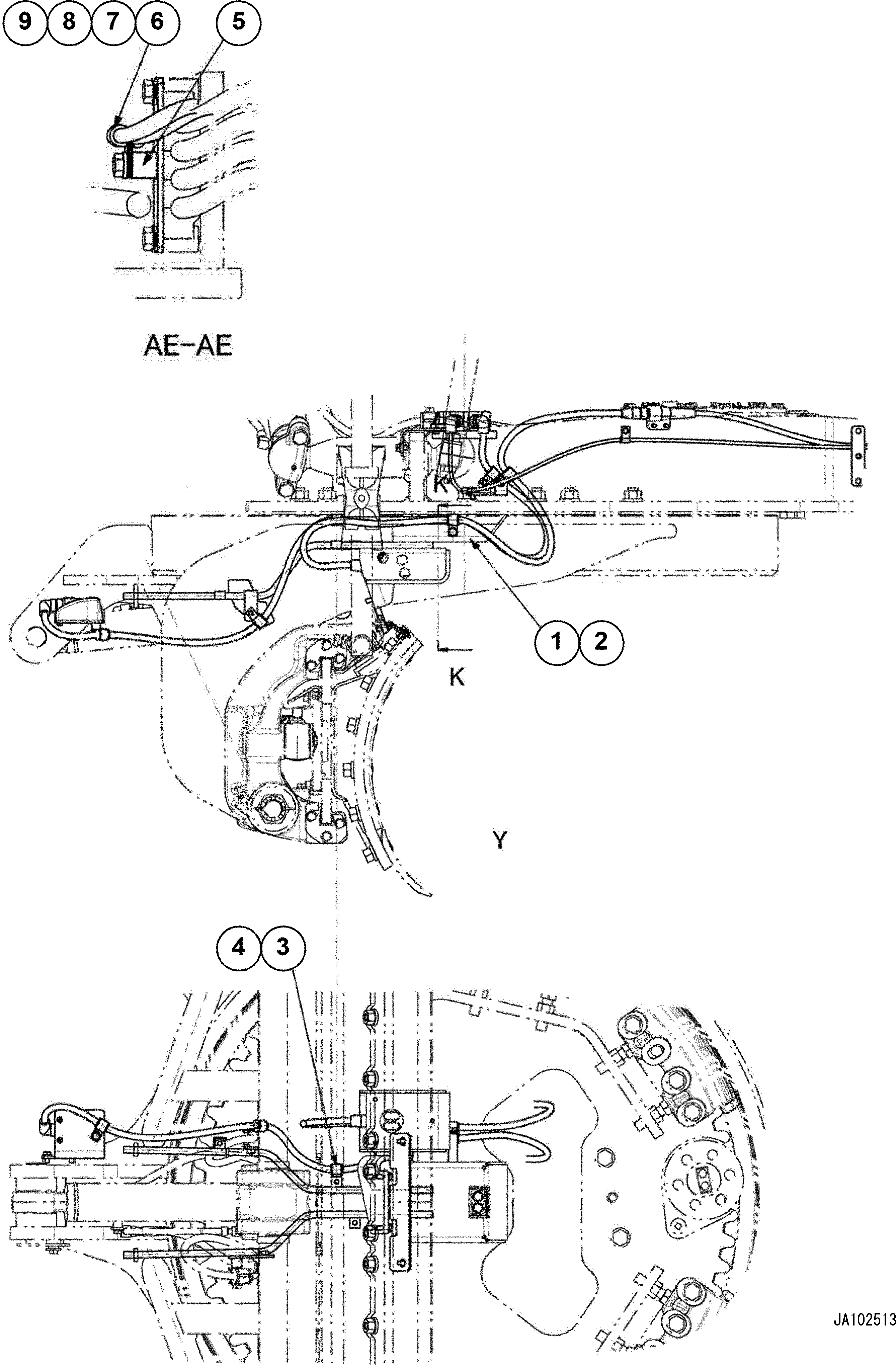 Cover, swivel 234-60-81750 KOMATSU