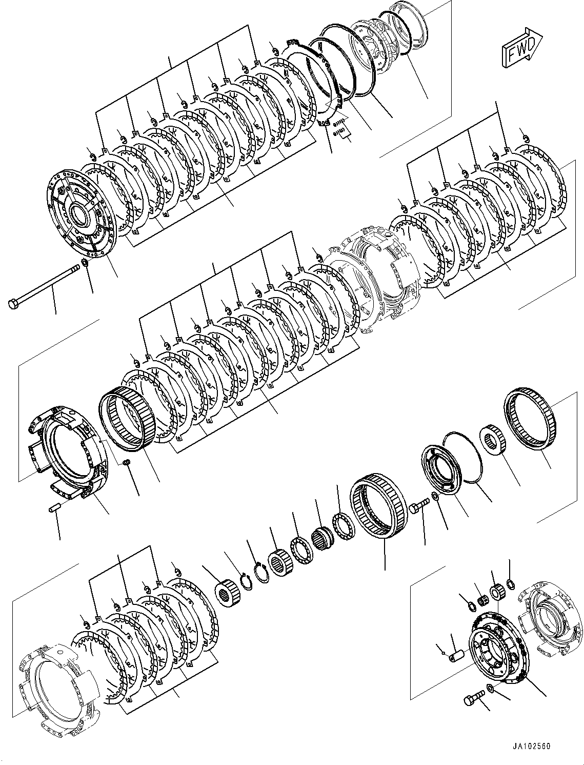 Упорное кольцо 198-15-42150 KOMATSU