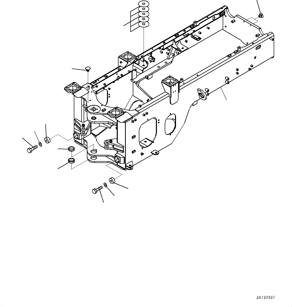 Задняя рама 417-879-5471 KOMATSU
