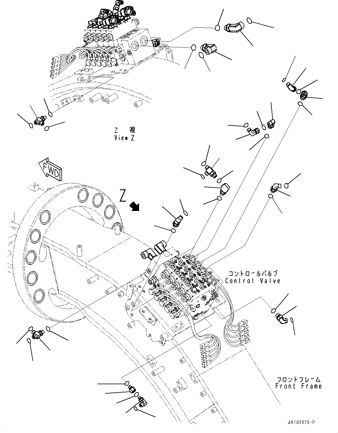 Угольник 23B-60-91120 KOMATSU