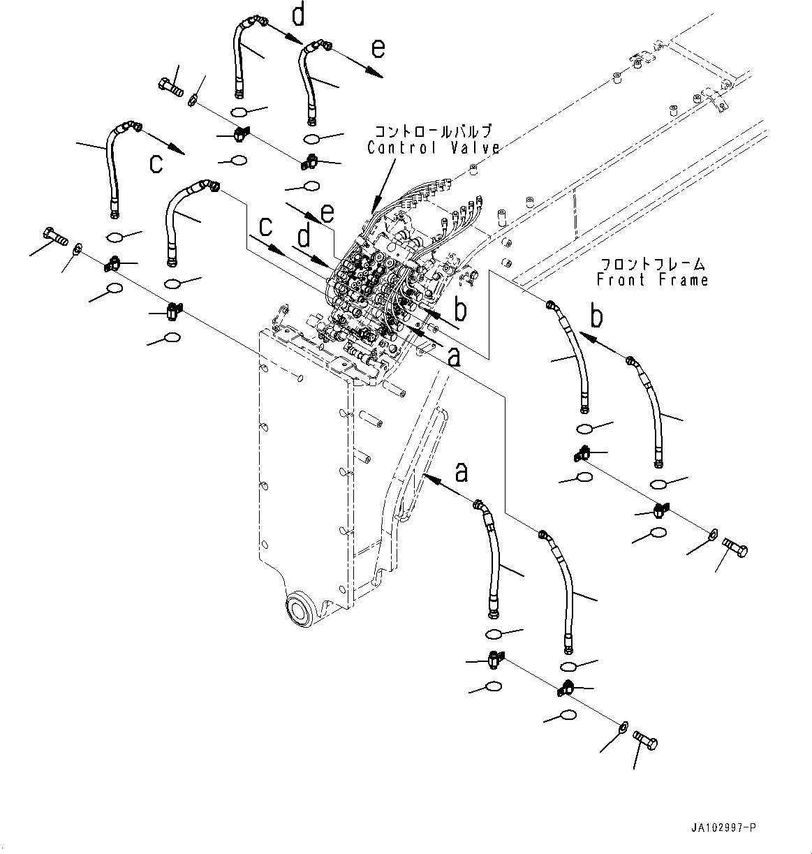 Шланг с торцевым уплотнением 02767-00304 KOMATSU
