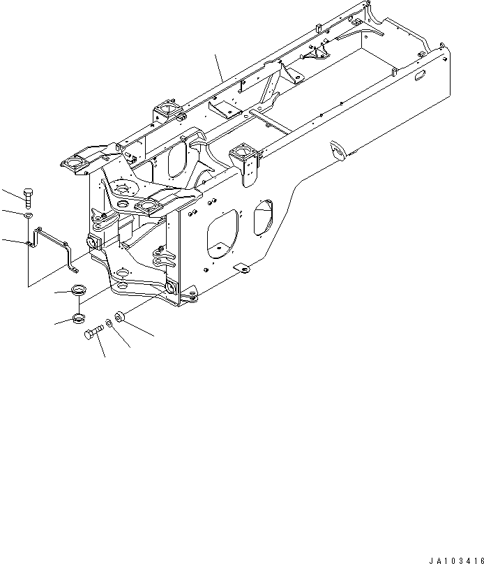 FRAME ASS'Y,REAR 419-971-3135 KOMATSU