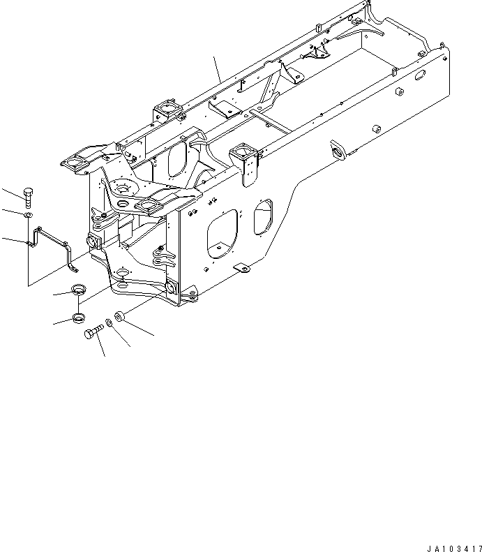 FRAME ASS'Y,REAR 419-875-3775 KOMATSU