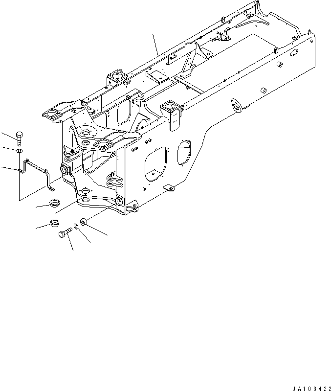 FRAME ASS'Y,REAR 419-Z02-3185 KOMATSU