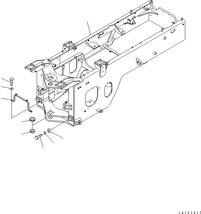 FRAME ASS'Y,REAR 419-975-3234 KOMATSU