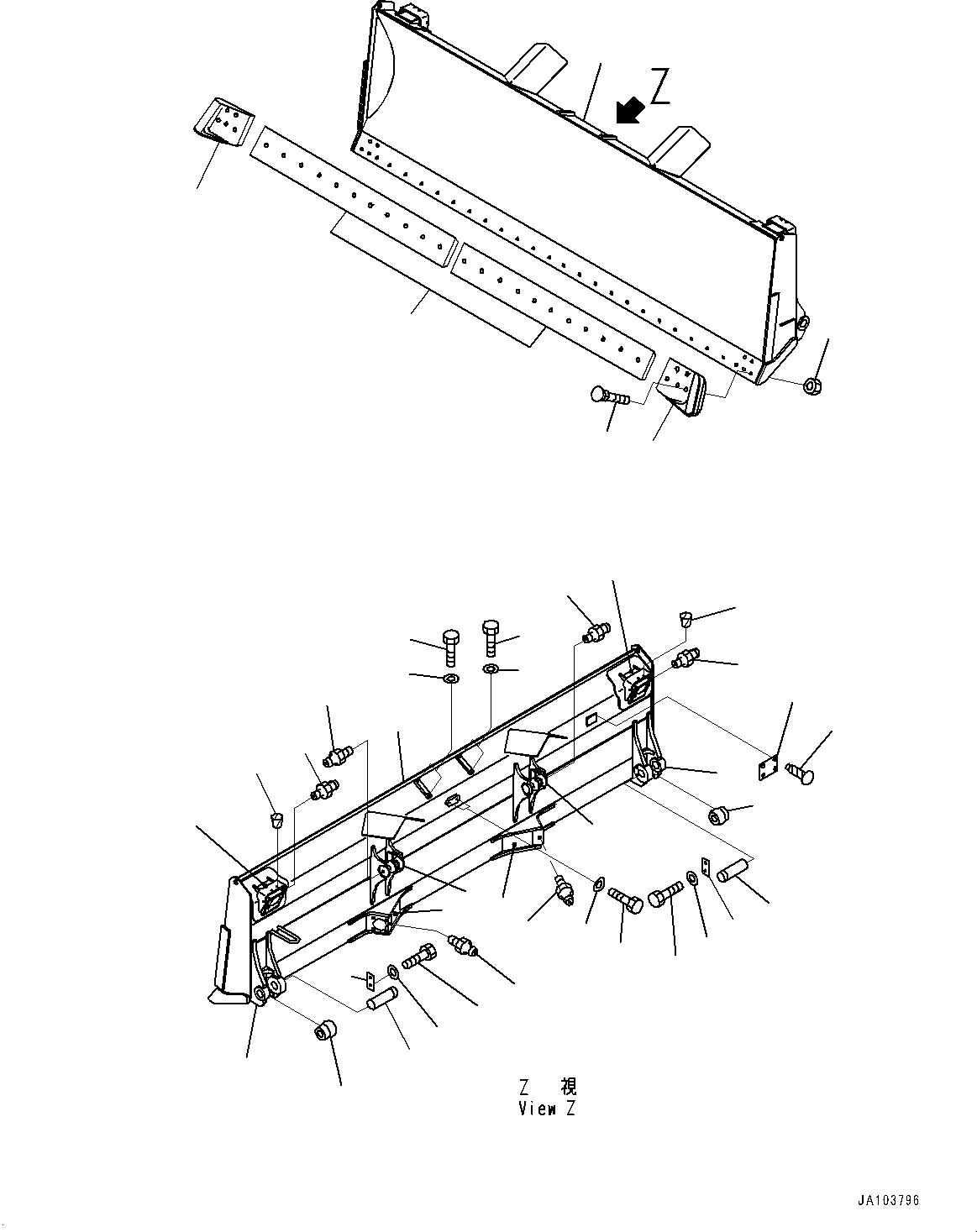 Щётка стеклоочистителя 14X-71-53100 KOMATSU