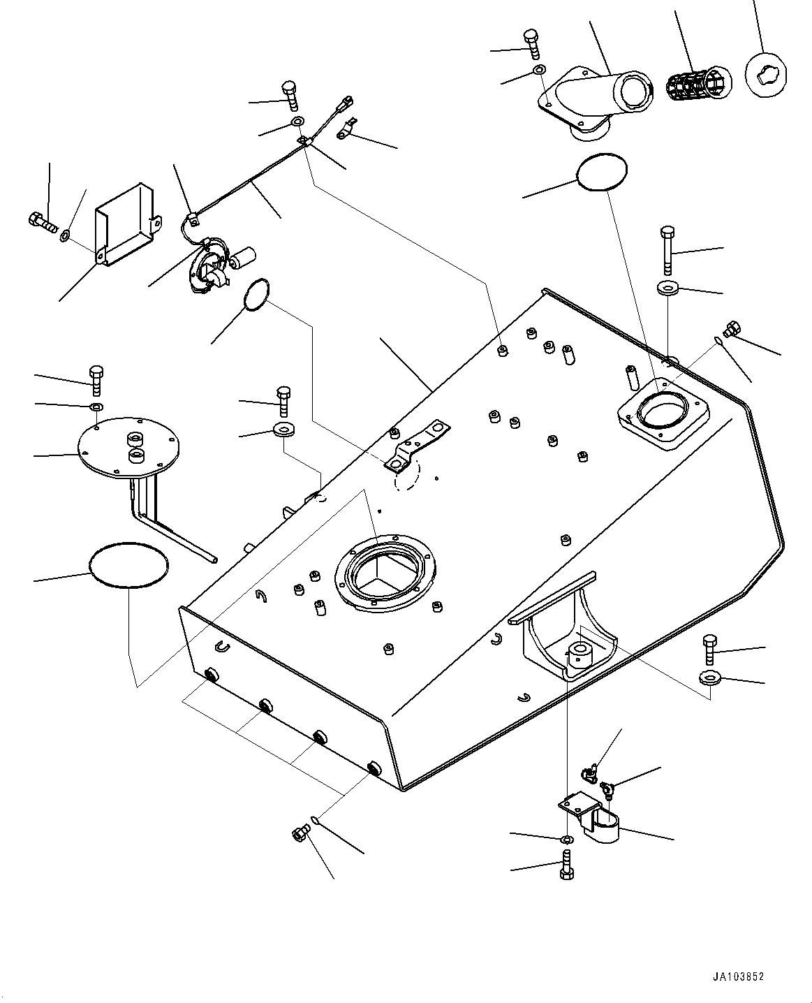Tank Assembly, Fuel 23B-04-71102 KOMATSU
