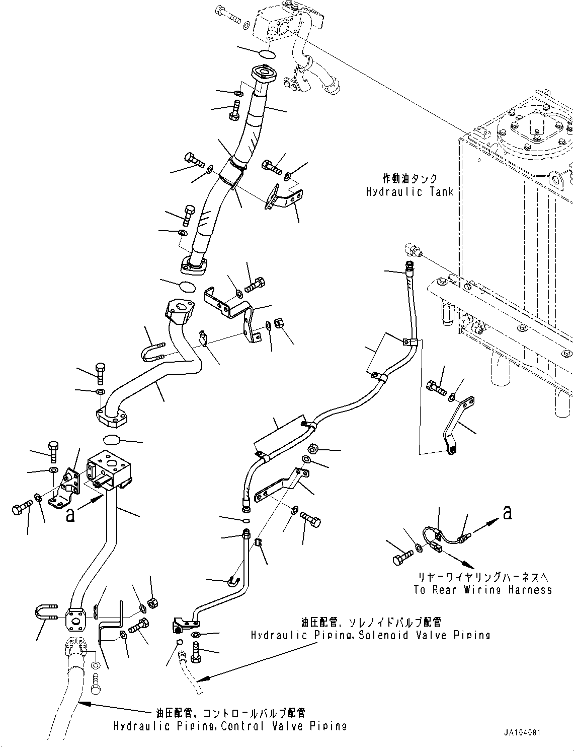 Трубка 421-62-75211 KOMATSU
