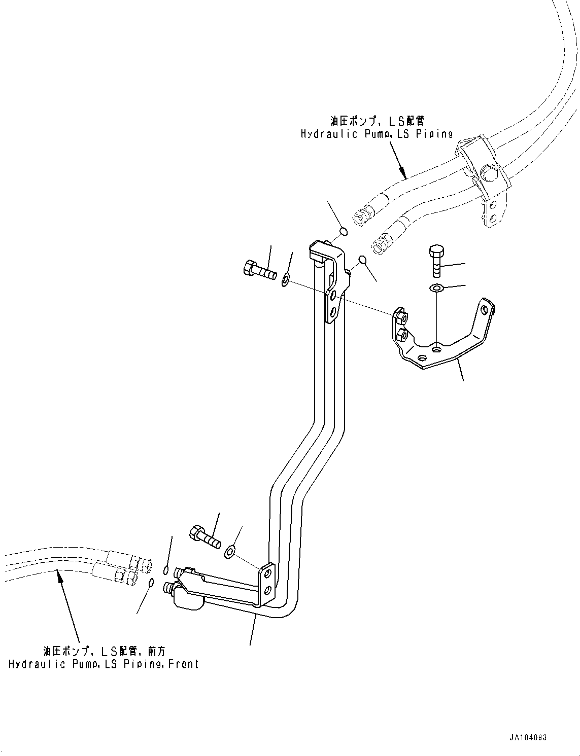 Трубка 421-62-73361 KOMATSU