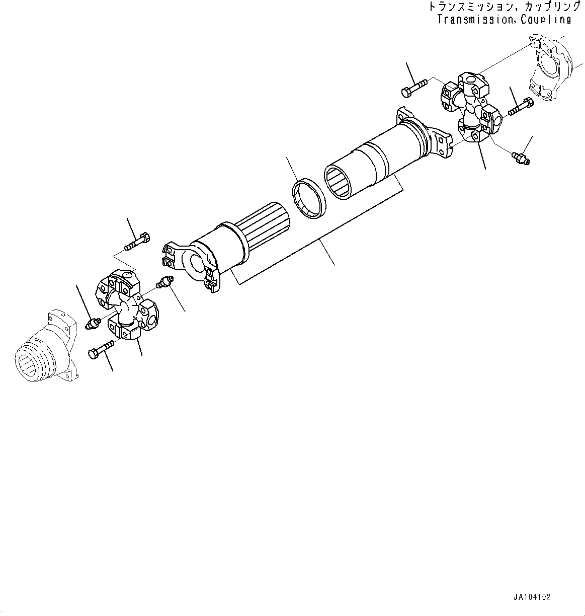 Yoke and Shaft 421-20-52450 KOMATSU