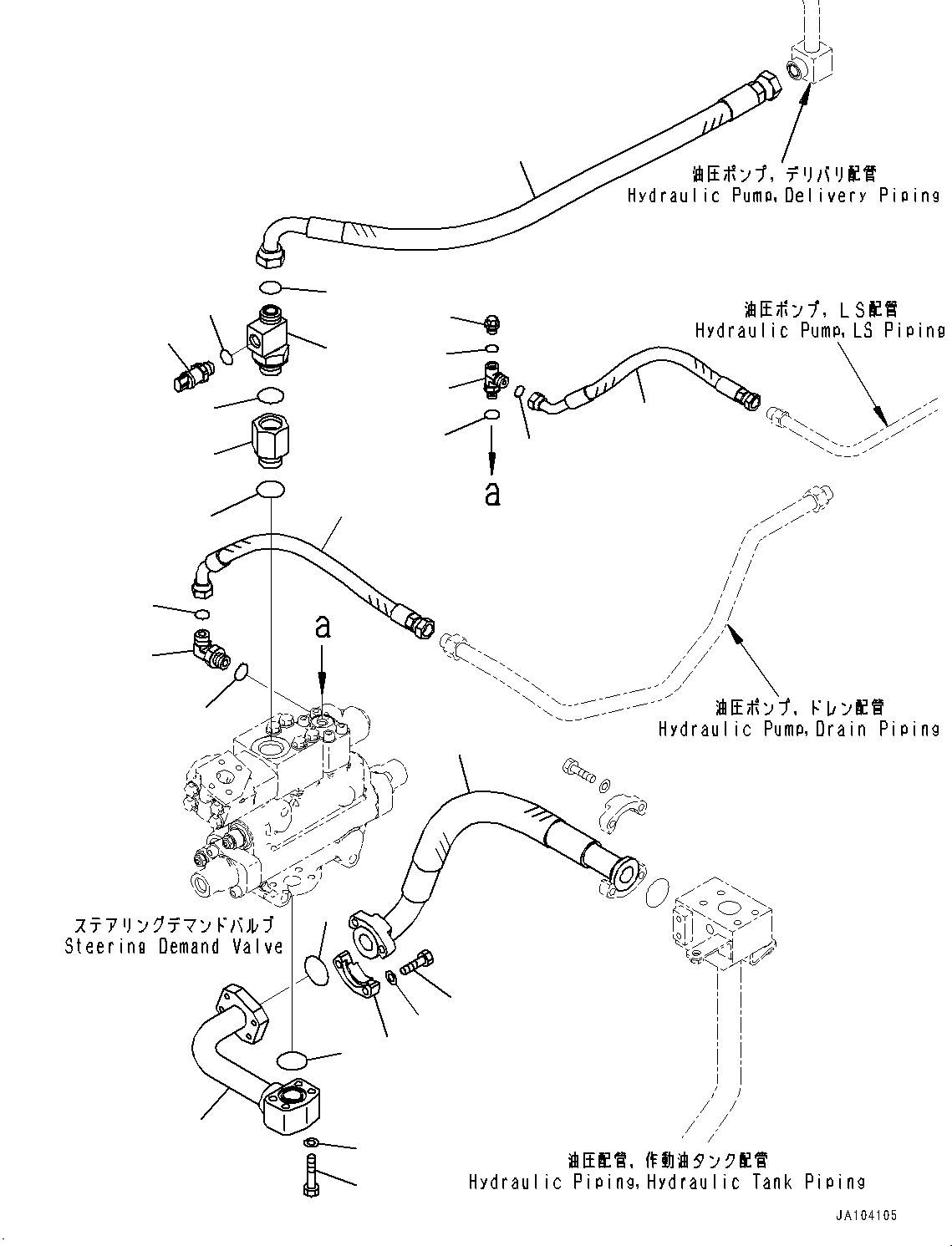 Трубка 421-62-72170 KOMATSU