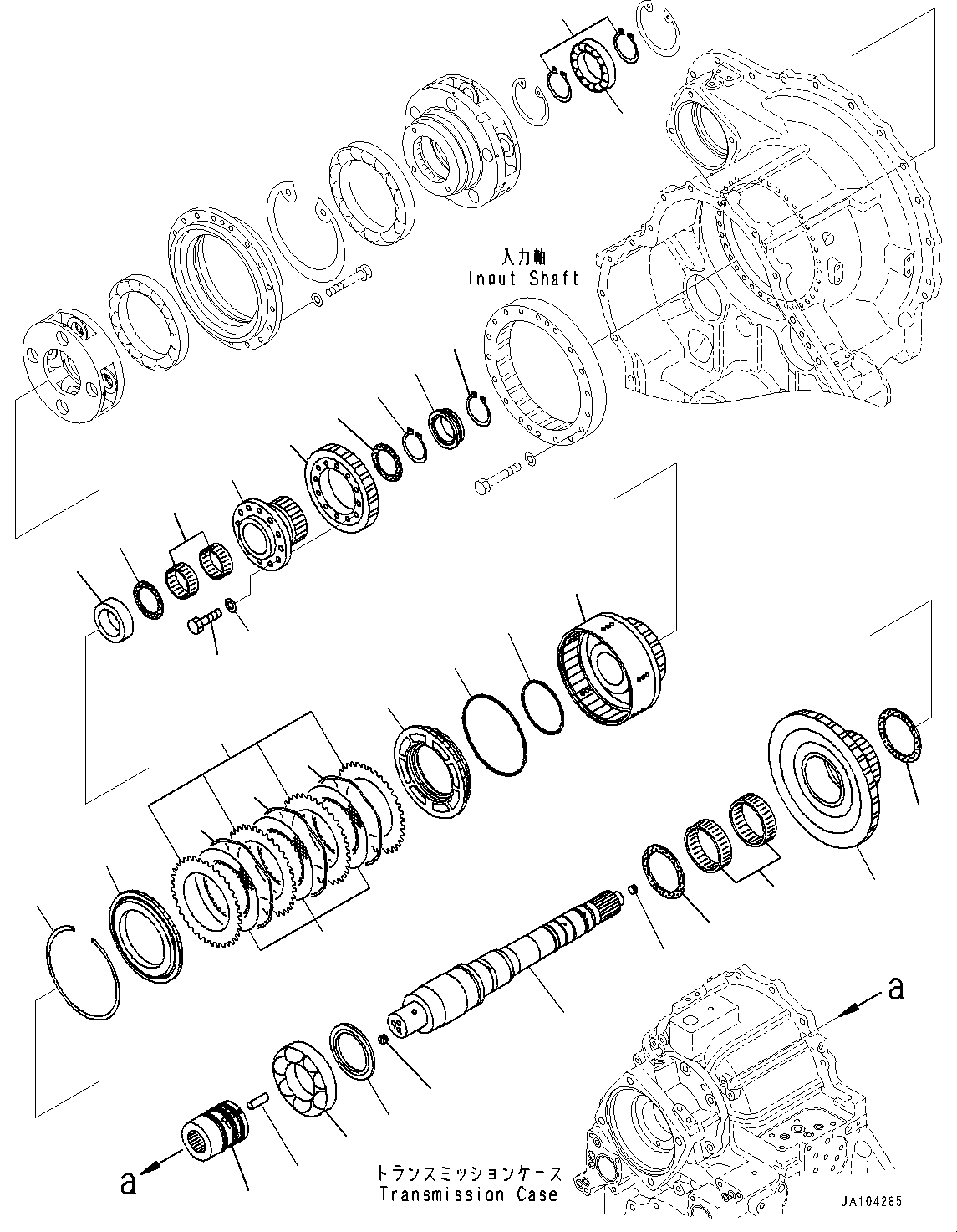 Коробка передач в сборе 421-15-70002 KOMATSU